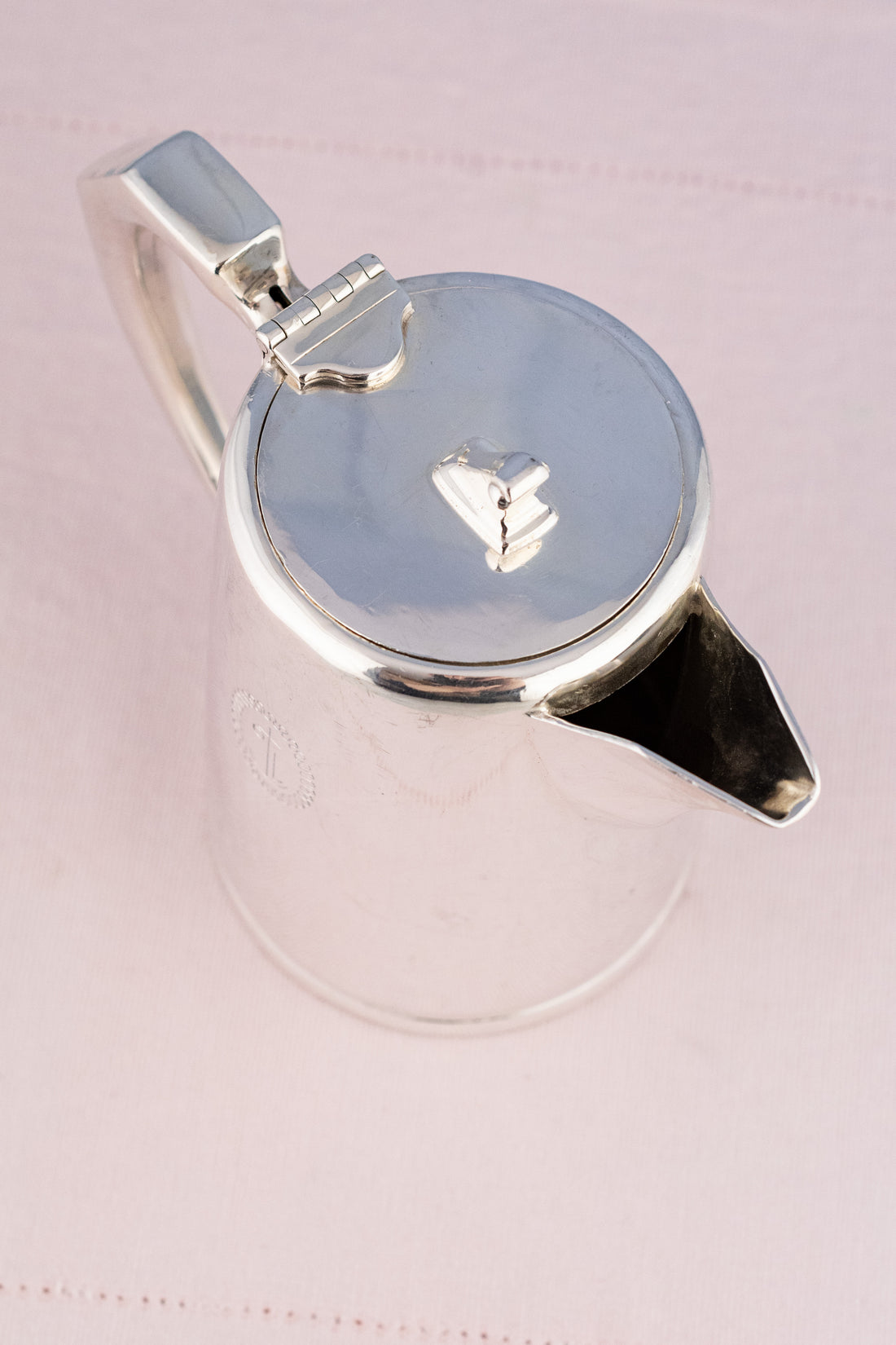 Vintage Silverplate Orient Line Coffeepot, image 7 of 14