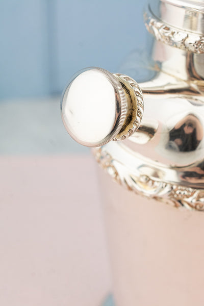 Vintage Silverplate Ornate Side Spout Shaker