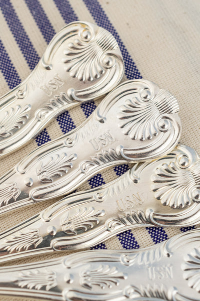 Vintage Silverplate U.S. Navy Assorted Flatware