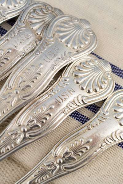 Vintage Silverplate U.S. Navy Assorted Flatware