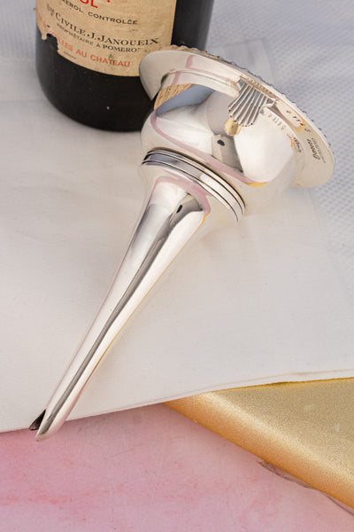 Antique Silverplate Wine Decanting Funnel