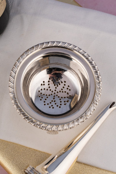 Antique Silverplate Wine Decanting Funnel