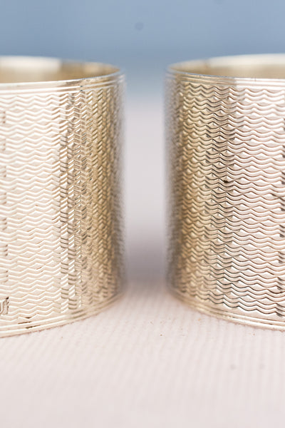 Vintage Sterling Silver Napkin Rings - Set of 2