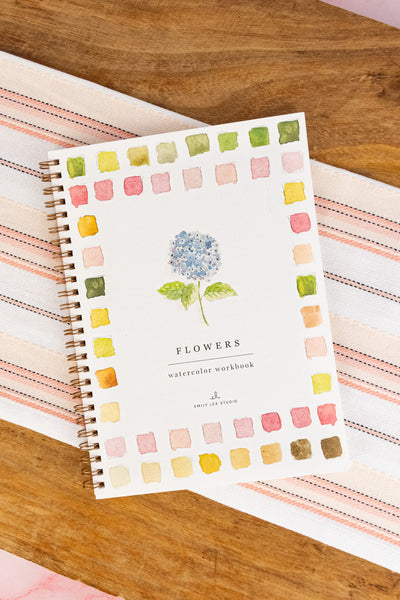 Les Fleurs Watercolor Workbook
