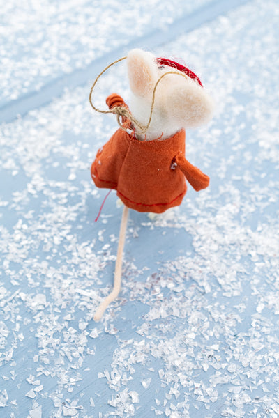 Winter Sports Mouse Ornaments