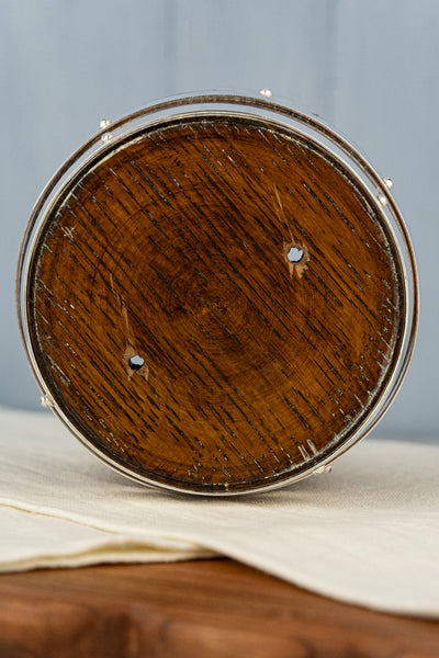 Antique Oak and Silverplate Biscuit Barrel