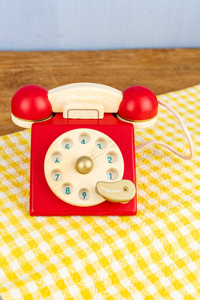 Wooden Rotary Phone Toy