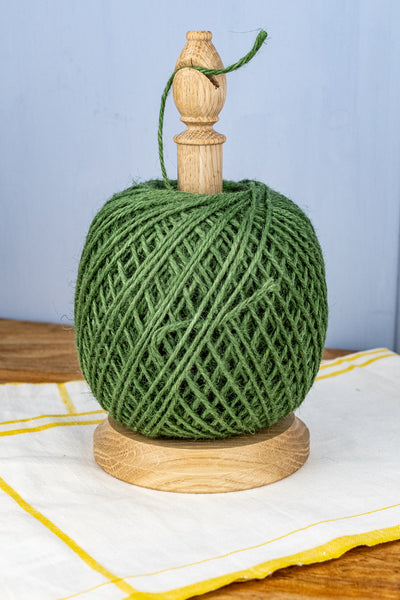 Wooden Twine Stand with Natural Jute