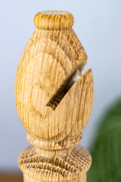 Wooden Twine Stand with Natural Jute