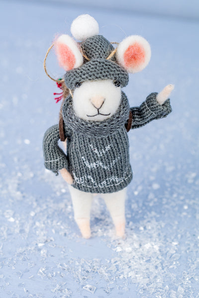 Woolens Winslow Mouse Ornament