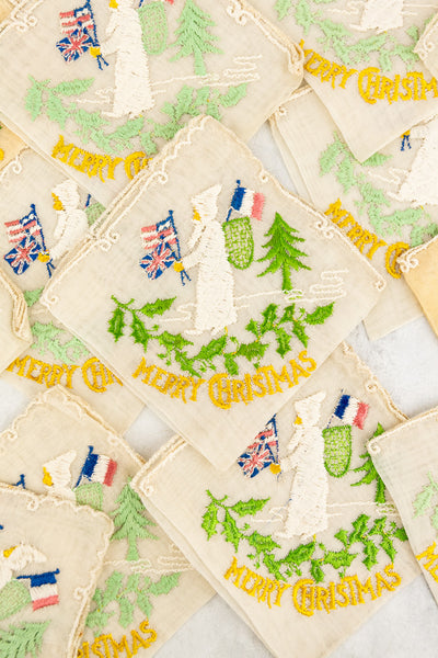 World War II Armistice Christmas Handkerchief