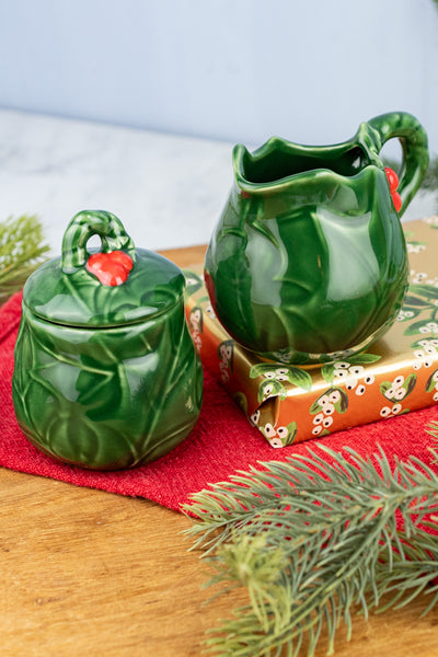 Yuletide Holly Leaf Stoneware Crockery