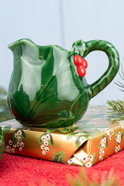 Yuletide Holly Leaf Stoneware Crockery