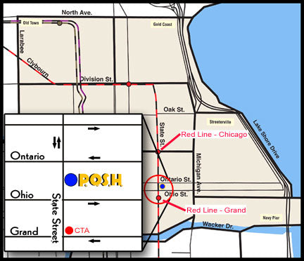 P.O.S.H. chicago map