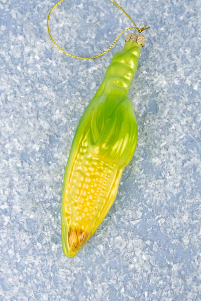 Ear of Corn Glass Ornament