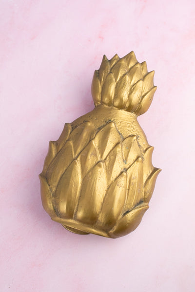 Vintage English Brass Pineapple Door Knocker