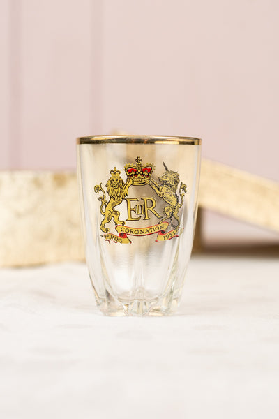 Vintage 1953 Coronation 6-piece Glass Set