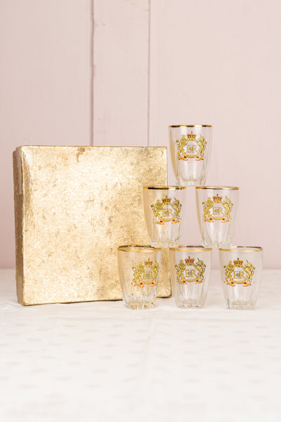 Vintage 1953 Coronation 6-piece Glass Set