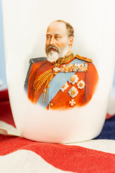 Antique Edward VII 1902 Coronation Plate & Tumbler