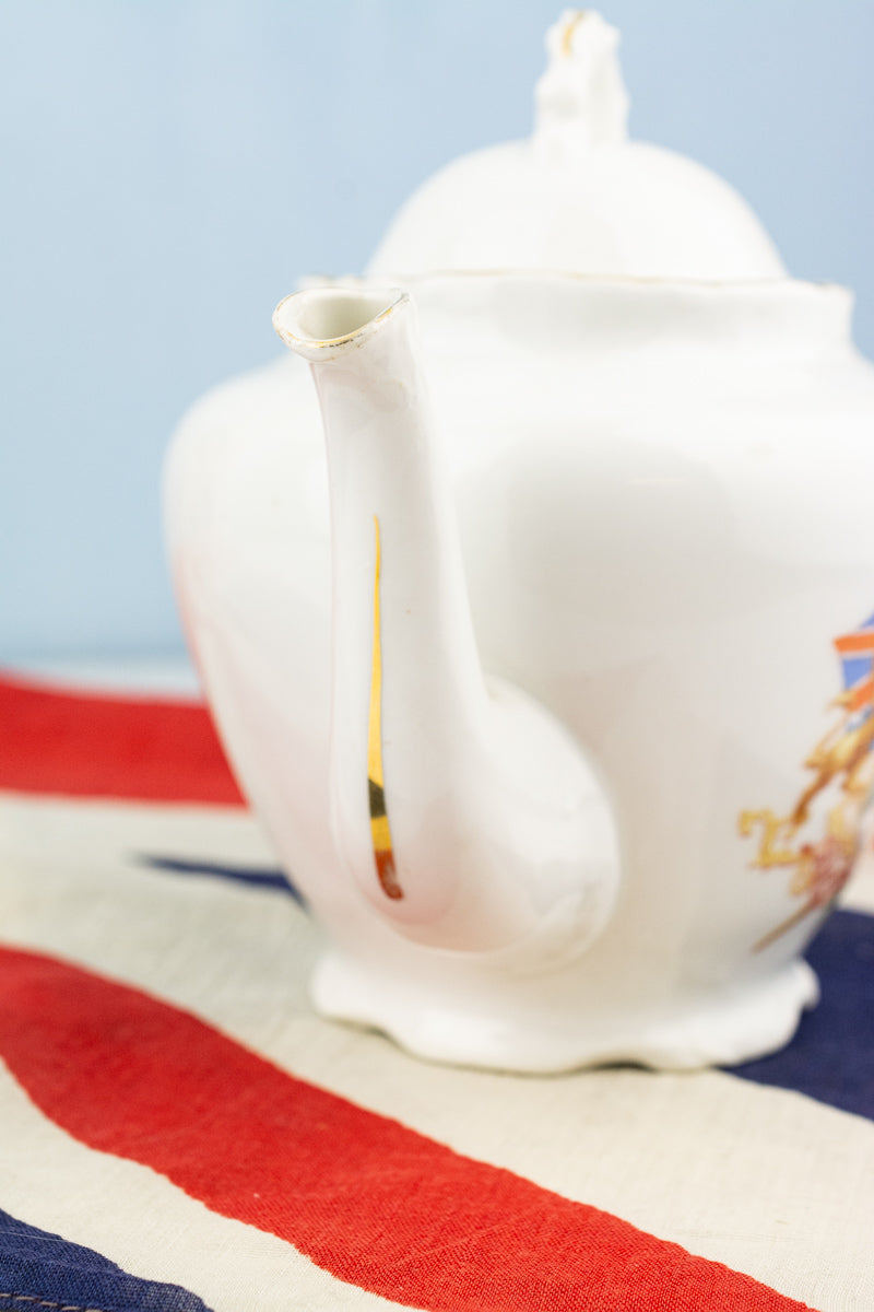 Antique Edward VII and Queen Alexandra 1902 Coronation Teapot