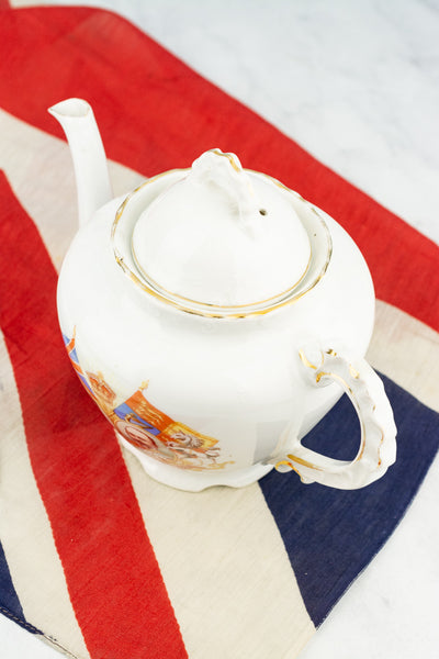 Antique Edward VII and Queen Alexandra 1902 Coronation Teapot
