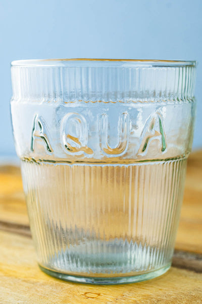 Aqua Stacking Water Glasses - Set of 4