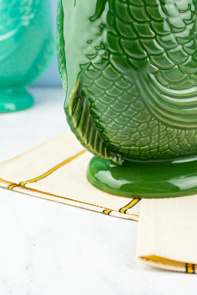 Tall Ceramic Fish Gluggle Jug