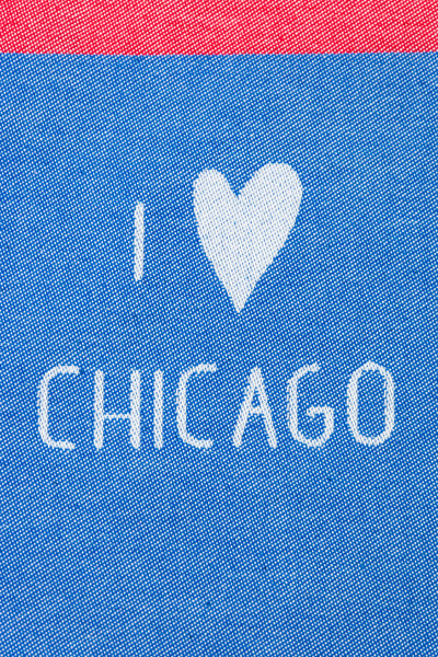 I Love Chicago Moutet Tea Towel