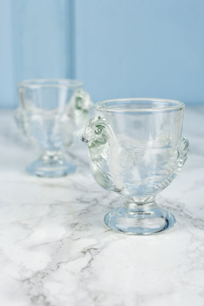 Glass Chick Egg Cup - Set of 2