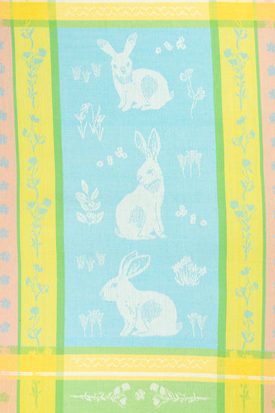 Pastel Bunny Jacquard Tea Towel