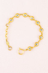 French Crystal Flower Bracelet