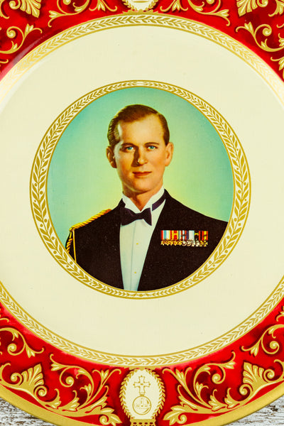 Vintage Coronation 1953 Tin Plate Pair