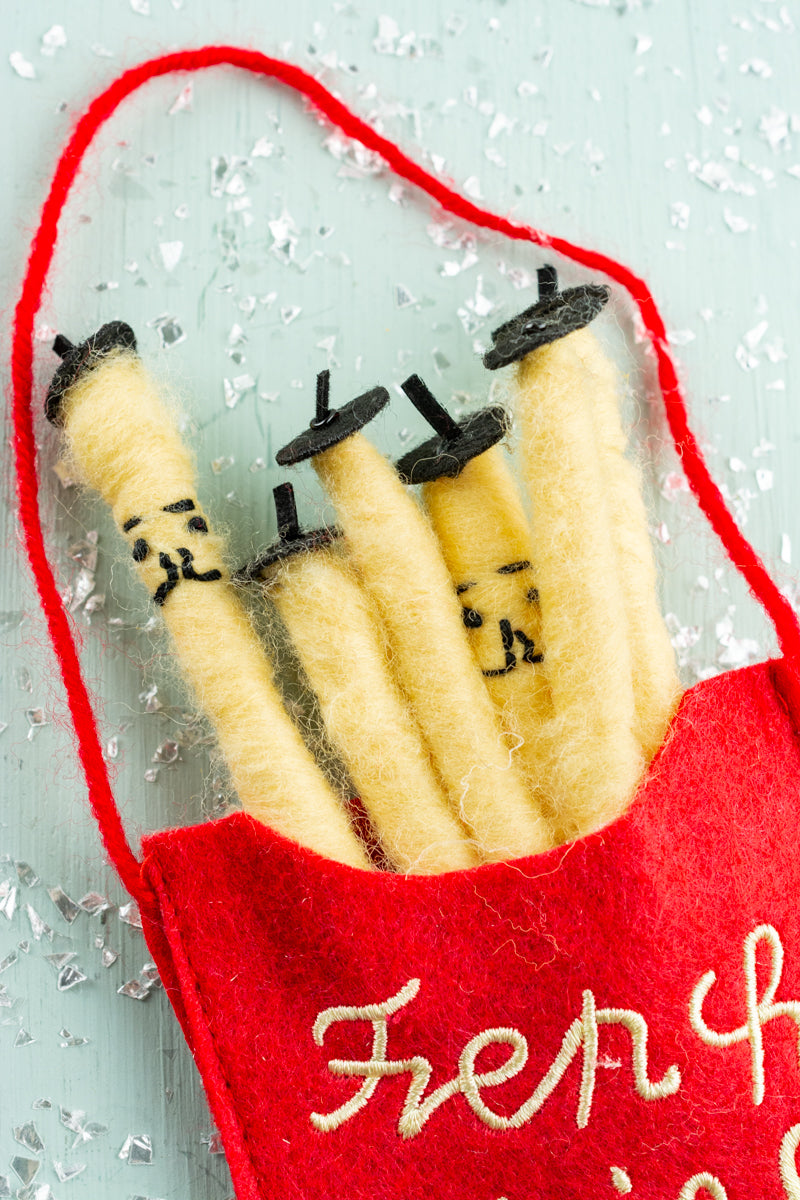 Felt French Fries Ornament, image 2 of 2