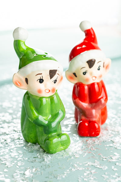 Holiday Elf Salt & Pepper Set