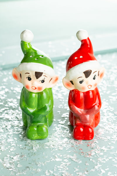 Holiday Elf Salt & Pepper Set