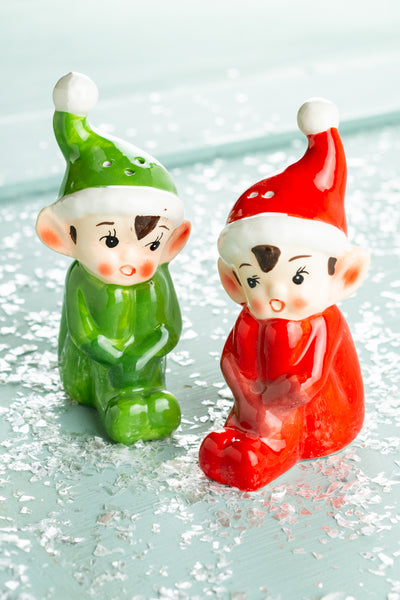 Holiday Elf Salt & Pepper Set