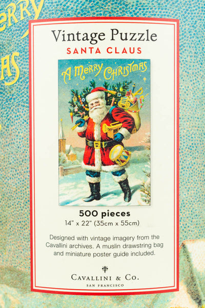 500-Piece Vintage Santa Claus Jigsaw Puzzle