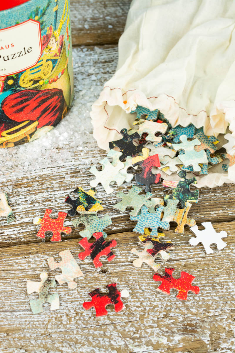 500-Piece Vintage Santa Claus Jigsaw Puzzle, image 3 of 3