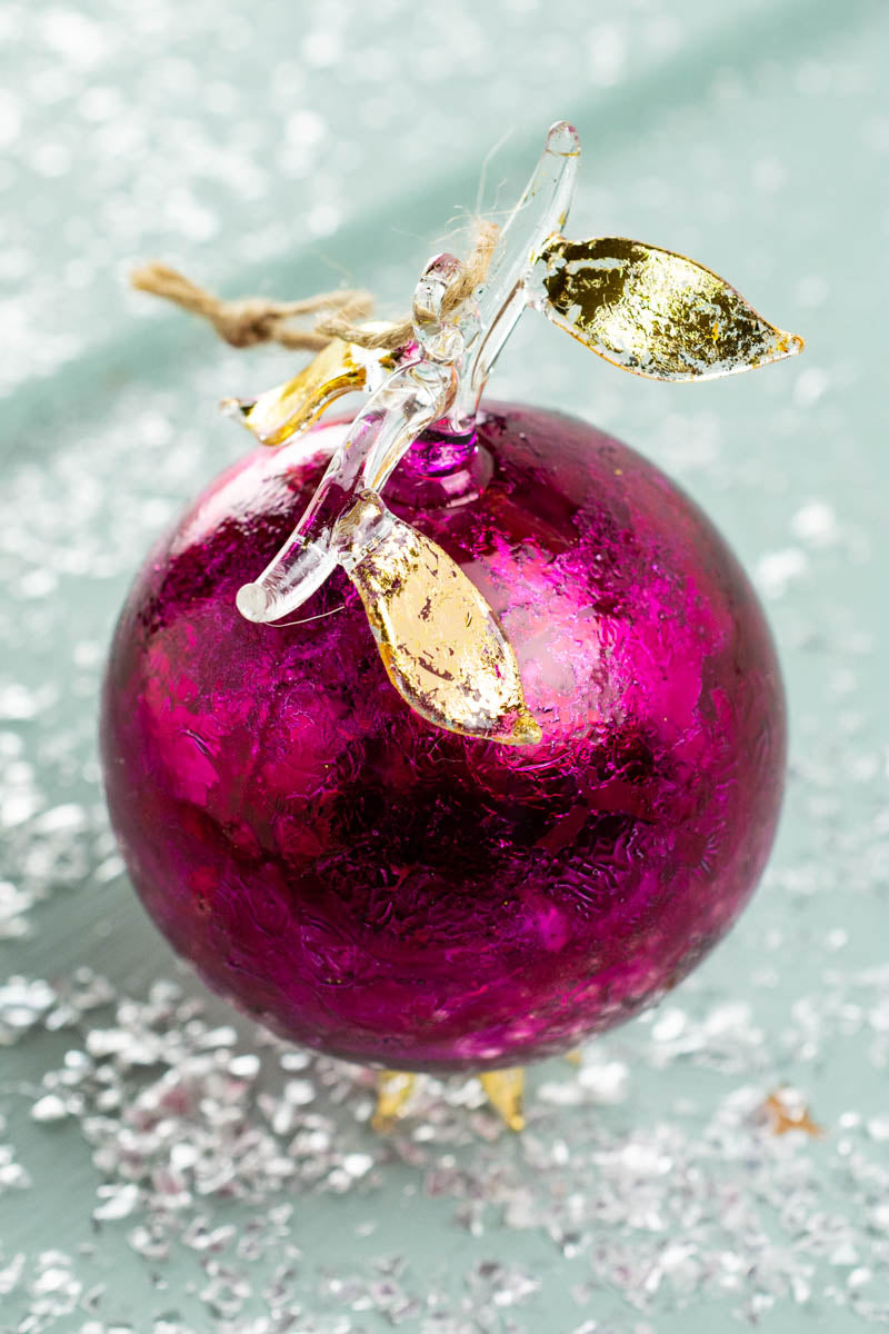 Glass Pomegranate Ornament, image 2 of 3
