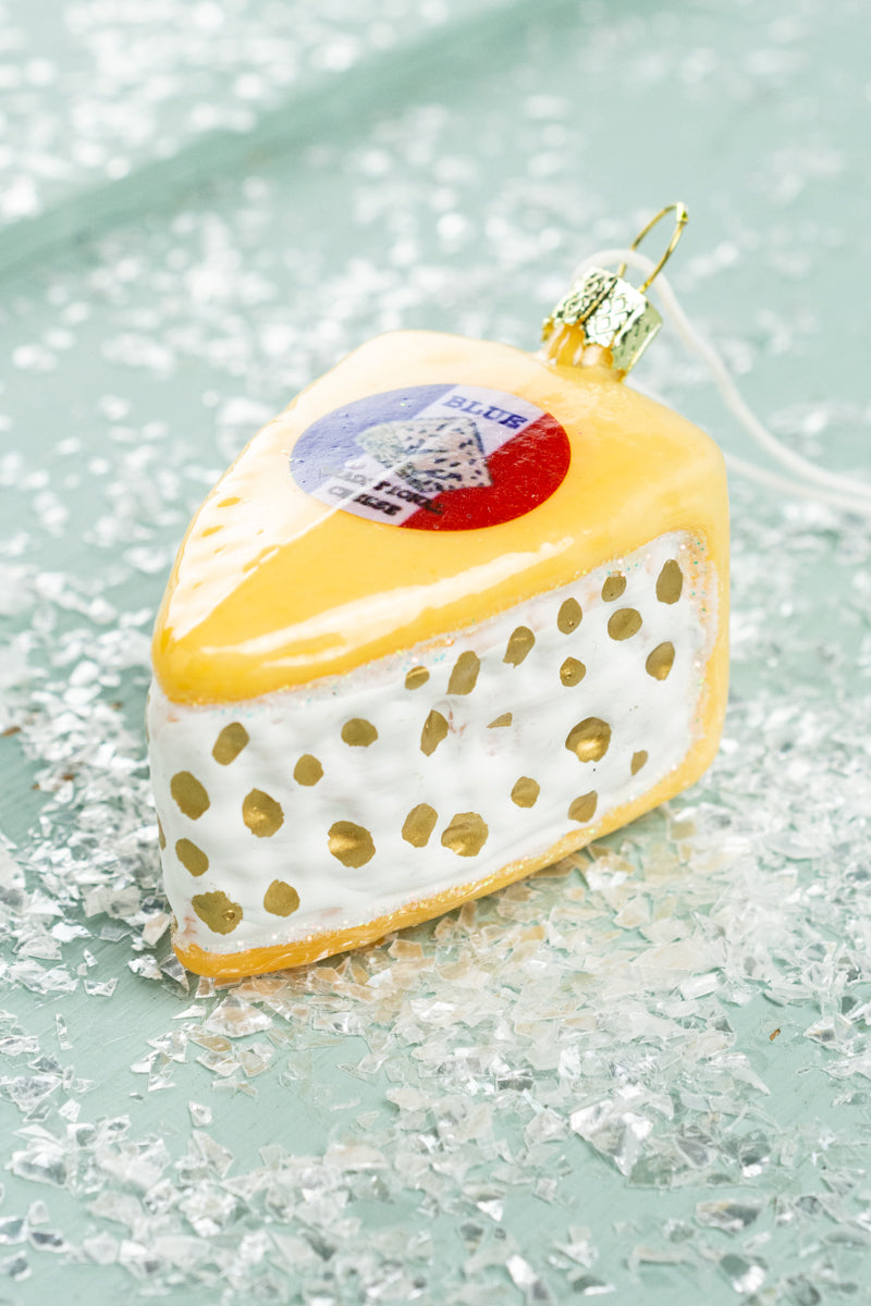 Blue Cheese Glass Ornament, image 1 of 4