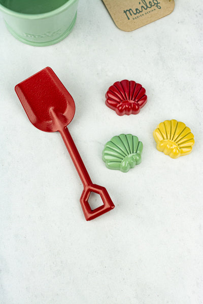 Danish Miniature Beach Bucket, Shovel & Shells