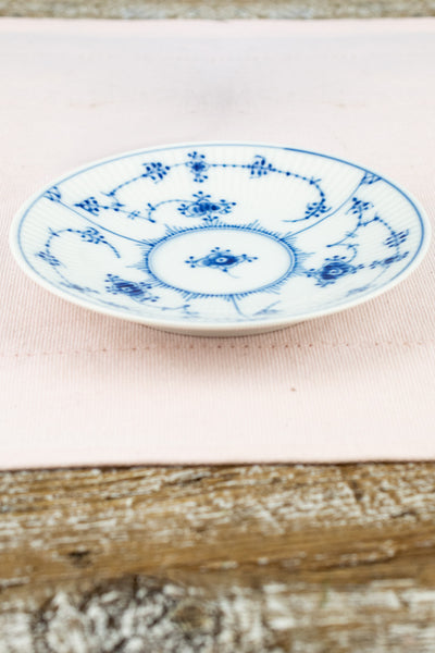 Vintage Royal Copenhagen "Blue Fluted" Cream Soup Bowl & Saucer