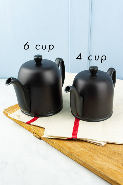 French Salam Matte Black Insulated Teapot - 4 Cup