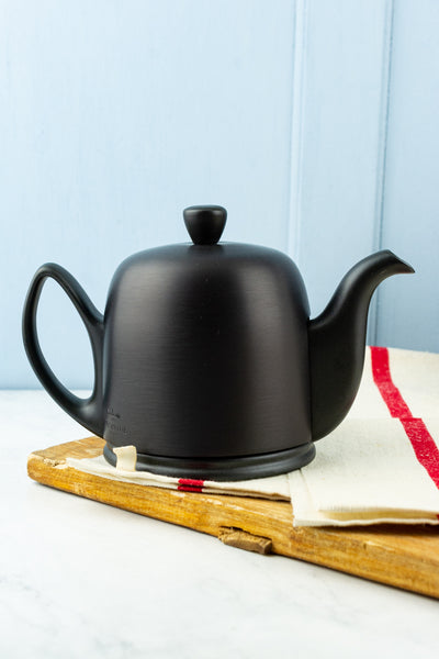 French Salam Matte Black Insulated Teapot - 4 Cup