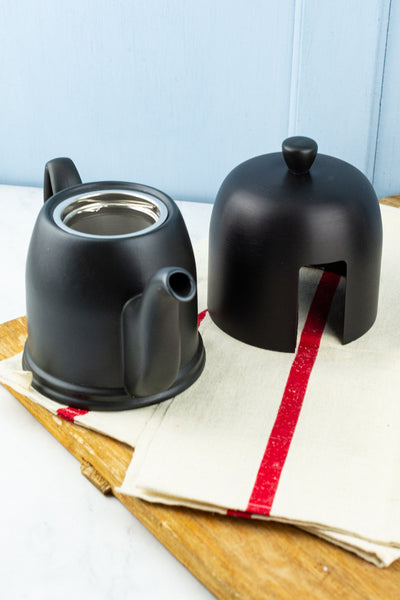 French Salam Matte Black Insulated Teapot - 4 Cup