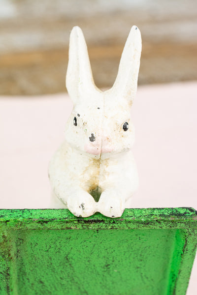 Garden Rabbit Cast Iron Book Ends