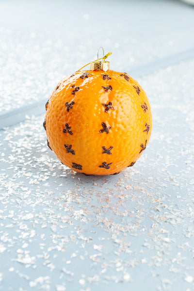 Glass Cloved Orange Ornament