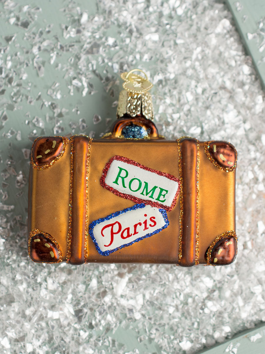 Globetrotting Glass Suitcase, image 1 of 3