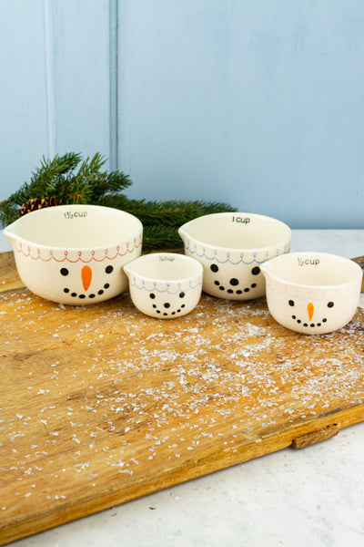 Happy Snowman Measuring Cup Set
