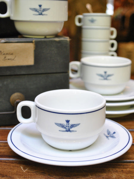 Vintage Italian Air Force Coffee Cup & Saucer